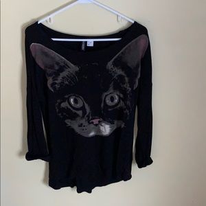 Black cat shirt
